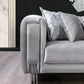 Santana Silver Velvet Sofa 89" & Loveseat 69" Pay On Delivery $1,520.00
