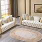 Fanci Ivory Velvet Sofa 94" & Loveseat 82" - $1,590.00 Ottoman Included