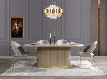 Milena Ivory 7-Piece Dining Set - Pay On Delivery $1,700.00