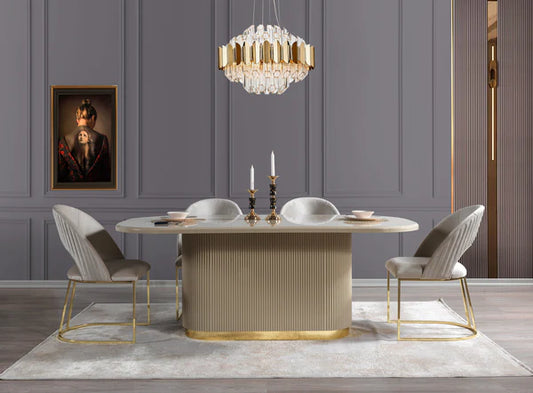 Milena Ivory 7-Piece Dining Set - Pay On Delivery $1,700.00
