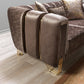 Santana Coffee Velvet Sofa 89" & Loveseat 69" Pay On Delivery $1,520.00