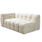 Ivy Ivory Boucle RAF 110" Sectional - Pay On Delivery $1,410.00