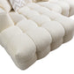 Ivy Ivory Boucle LAF 110" Sectional - Pay On Delivery $1,410.00