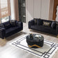 Santana Black Velvet Sofa 89" & Loveseat 69" Pay On Delivery $1,520.00