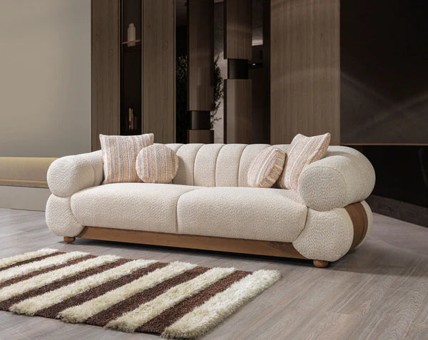 Destina Ivory Boucle Sofa 96" & Loveseat 81" Pay On Delivery $1,640.00