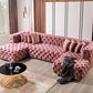 Neva Pink Velvet Double Chaise - Pay On Delivery $1,780.00
