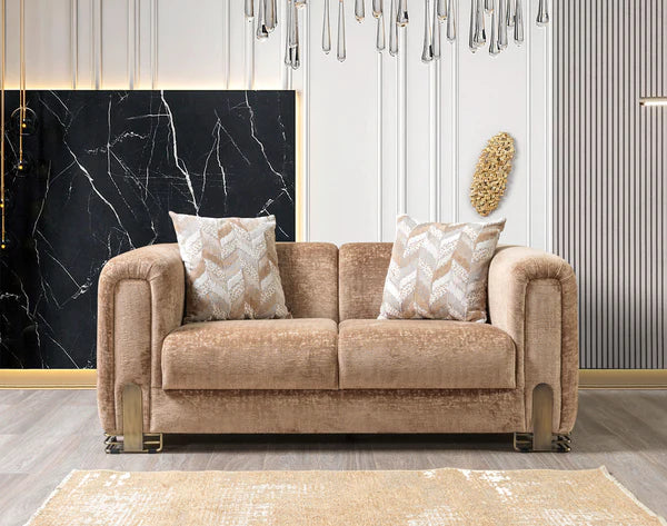 Brenda Coffee Boucle Sofa 93" & Loveseat 71" Pay On Delivery $1,450.00