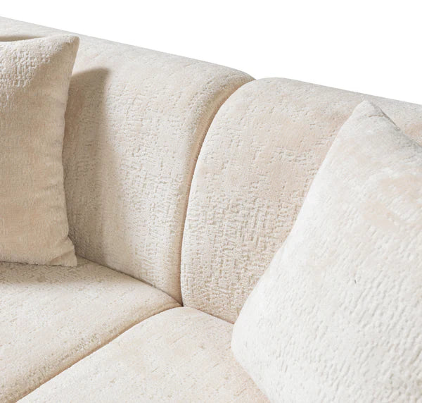 Brenda Ivory Boucle Sofa 93" & Loveseat 71" Pay On Delivery $1,450.00