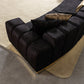 Michelle Black Velvet 3-Piece Curved 165" Sectional - Pay On Delivery $1,520.00