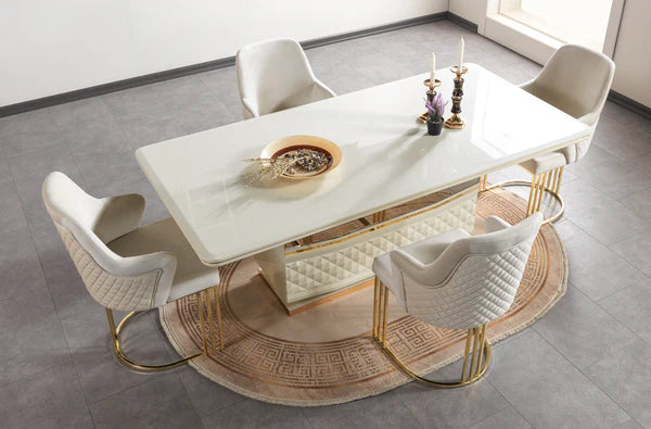 Anica Ivory 7-Piece Dining Set - Pay On Delivery $1,680.00