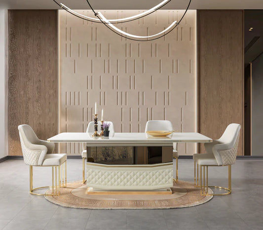 Anica Ivory 7-Piece Dining Set - Pay On Delivery $1,680.00