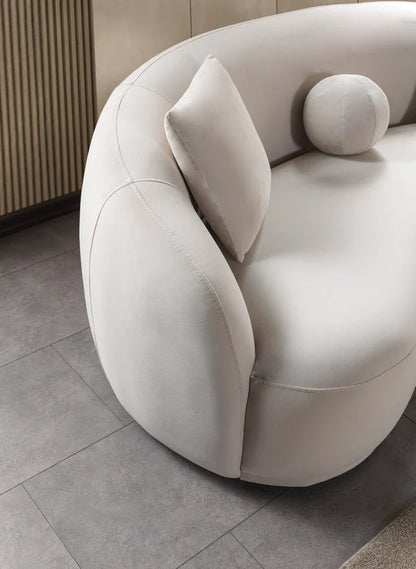 Bonita Ivory Velvet Sofa 91" & Loveseat 81""Pay On Delivery $1,590.00