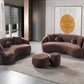 Bonita Coffee Velvet Sofa 91" & Loveseat 81" Pay On Delivery $1,590.00