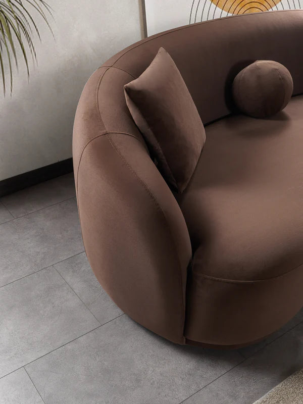 Bonita Coffee Velvet Sofa 91" & Loveseat 81" Pay On Delivery $1,590.00