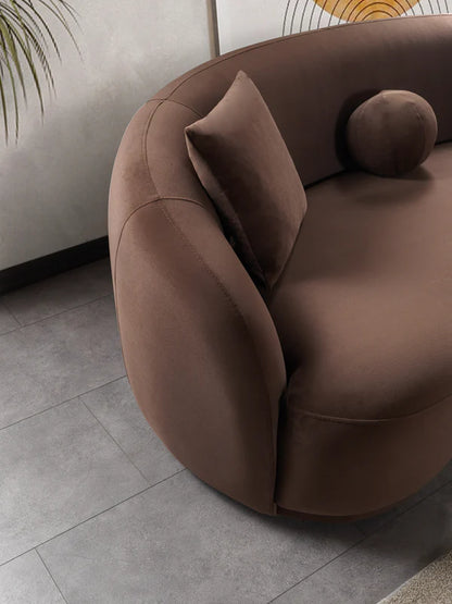 Bonita Coffee Velvet Sofa 91" & Loveseat 81" Pay On Delivery $1,590.00