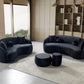 Bonita Black Velvet Sofa 91" & Loveseat 81"Pay On Delivery $1,590.00
