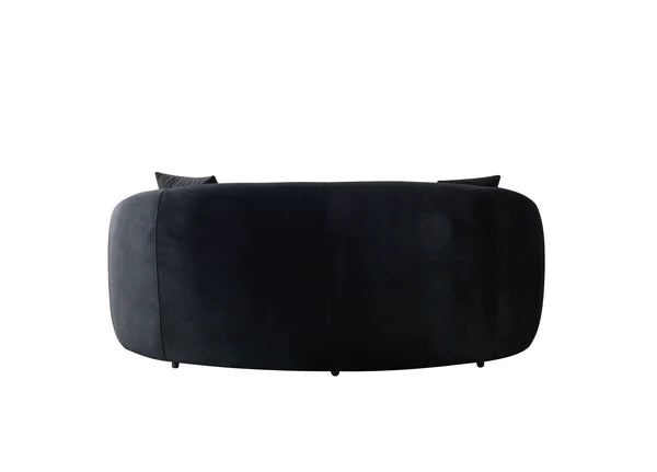 Bonita Black Velvet Sofa 91" & Loveseat 81"Pay On Delivery $1,590.00