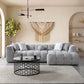 Ivy Gray Boucle RAF 110" Sectional - Pay On Delivery $1,410.00