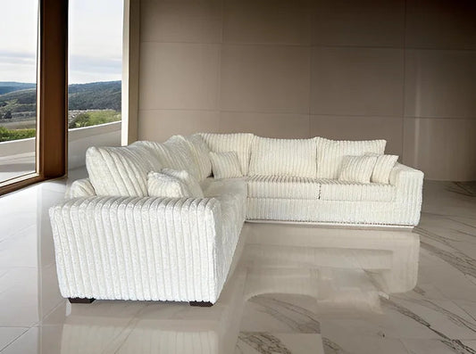 S345 Noah (Ivory) Sectional - Pay On Delivery $1,230.00