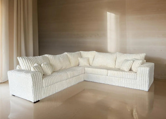 S345 Noah (Ivory) Sectional - Pay On Delivery $1,230.00