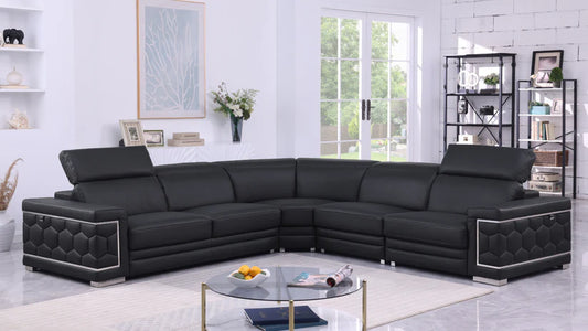 MI-1255 Favo (Black) Sectional - Pay On Delivery $2,320.00