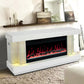 A91 TV STAND W/FIREPLACE (WHITE) Pay On Delivery $750.00