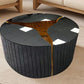 A612 Coffee Table (BLACK GLASS) - Pay On Delivery $570.00