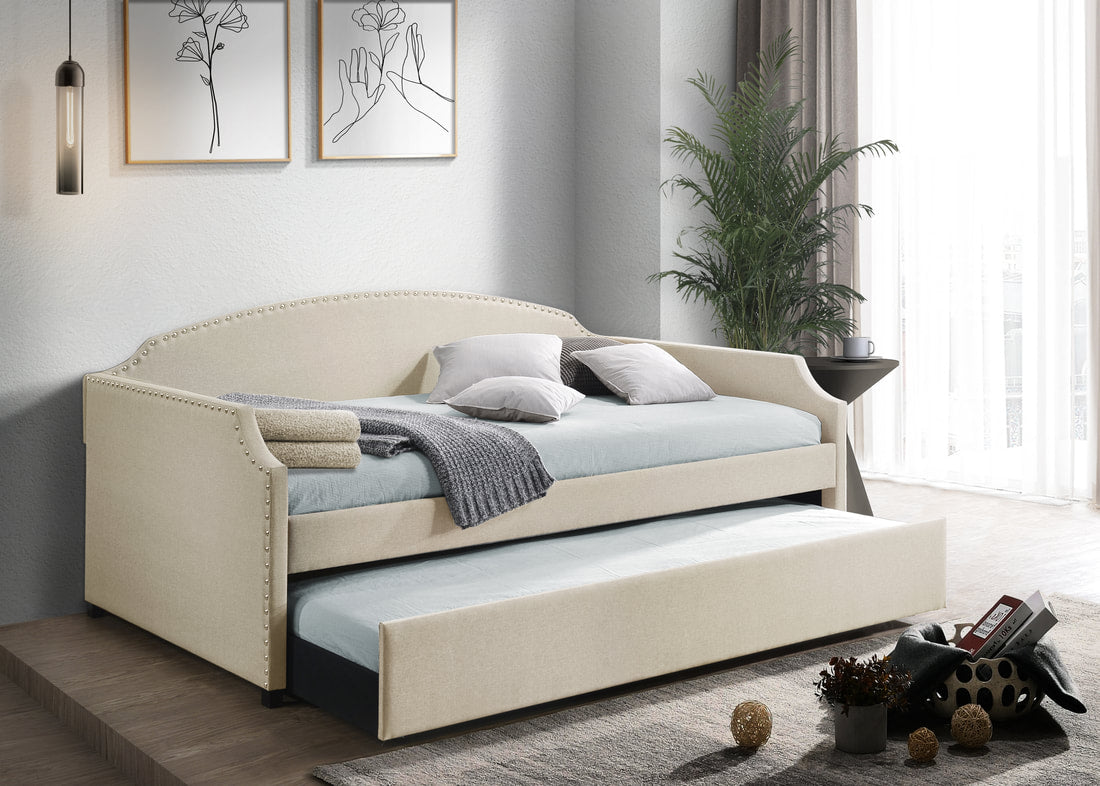 Amanda Beige - Daybed with Trundle - Pay on Delivery $350.00
