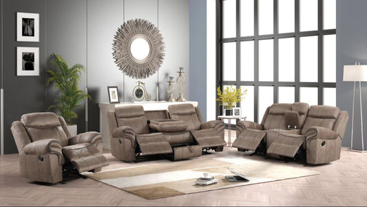 Andres Brown - 3pc Reclining Living Room