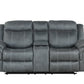 Andres Grey - 3pc Reclining Living Room Set