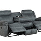 Andres Grey - 3pc Reclining Living Room Set