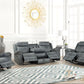 Andres Grey - 3pc Reclining Living Room Set