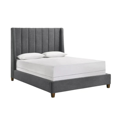 5264CL-ALL AGNES QUEEN BED CHARCOAL - Pay On Delivery $350.00