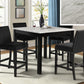 Dior - Black Pub Table + 4 Chair Set - Pay On Delivery $460.00