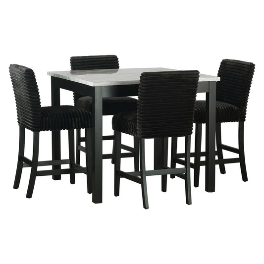 Dior13 - Pub Table + 4 Chair Set - Pay On Delivery $460.00