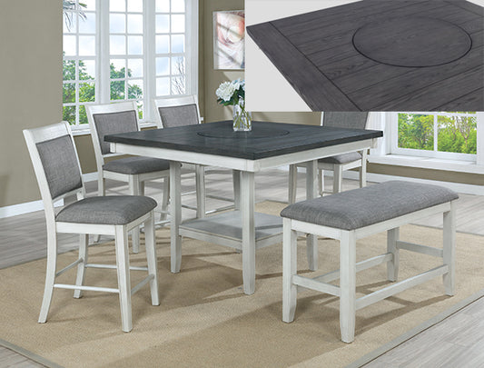 2727CG-6P FULTON CHALK GREY COUNTER HEIGHT - Pay On Delivery $760.00