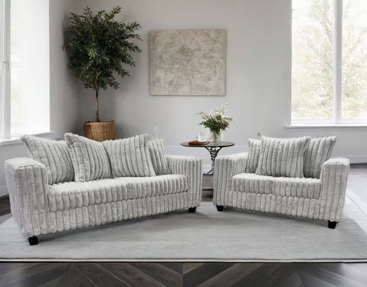 510 Gray - Sofa & Loveseat Set - Pay On Delivery $640.00