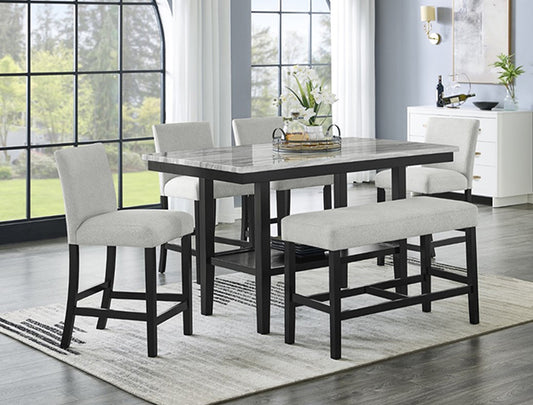1718-6P MARBEL 5PK + BENCH COUNTER HEIGHT - Pay On Delivery $700.00