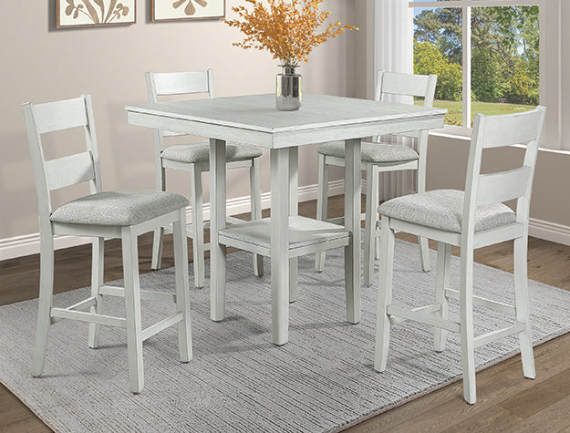 2631SET-DW LESTER 5-PK CTR HT TABLE DRIFT WOOD - Pay On Delivery $490.00
