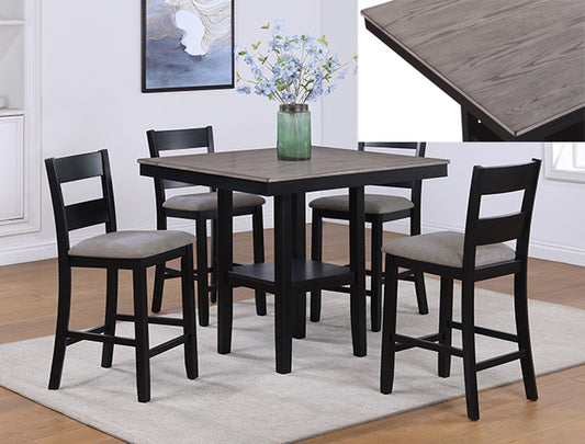 2631SET-LG LESTER 5-PK CTR HT TABLE LIGHT GREY - Pay On Delivery $490.00
