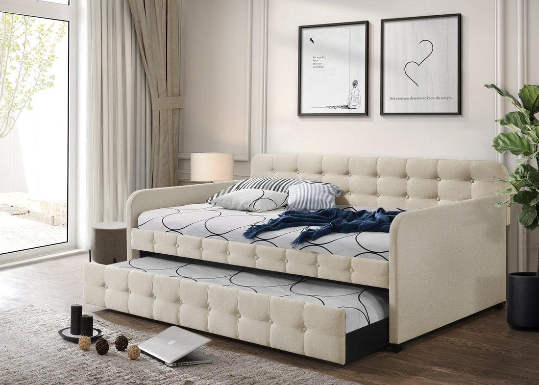 Chase Beige Daybed with Trundle - Pay On Delivery $310.00