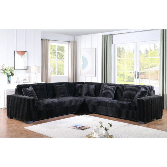 S861 Comfy II Black Sectional - Pay On Delivery $1,150.00