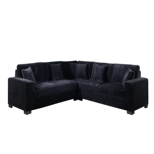S861 Comfy II Black Sectional - Pay On Delivery $1,150.00