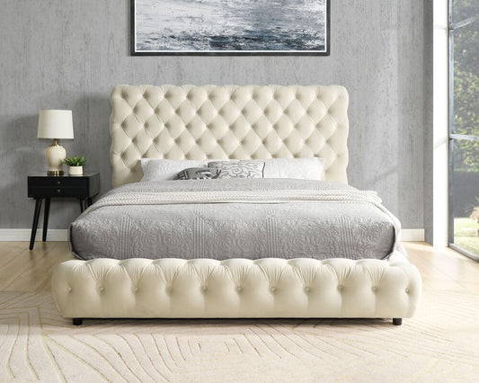 Diamond  Beige King Platform Bed