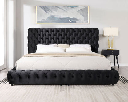 Dream Black Platform Bed King -  Pay On Delivery $490.00