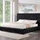 Diamond Black Queen Platform Bed