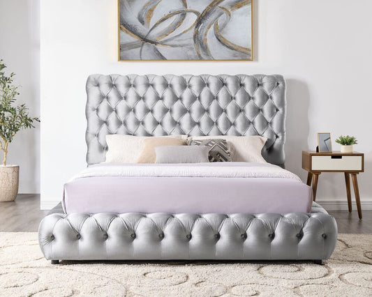 Diamond Gray Queen Platform Bed