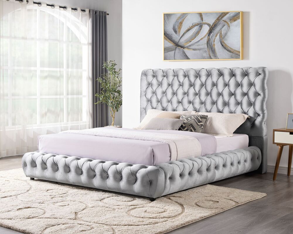 Dream Gray Platform Bed King - Pay On Delivery $490.00