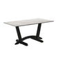Hamilton ONYX White / Black Dining + 6 Chair Set - Pay On Delivery $750.00