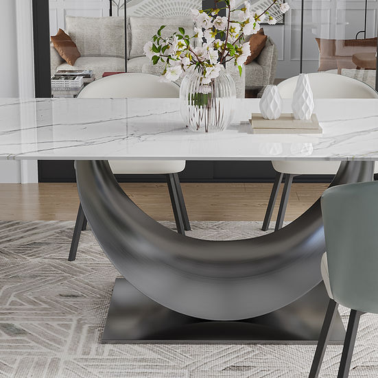 Myla Table 7PC (Sintered Stone)- Pay On Delivery $1,450.00